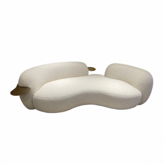 fabric sofa with table